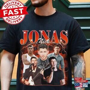 Nick Jonas T-Shirt  Brother Graphic Tee Brothers  Shirt